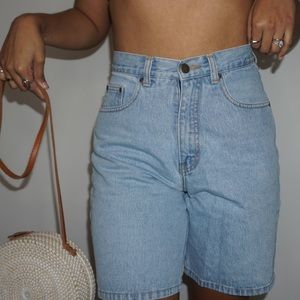 Denim High wasted shorts